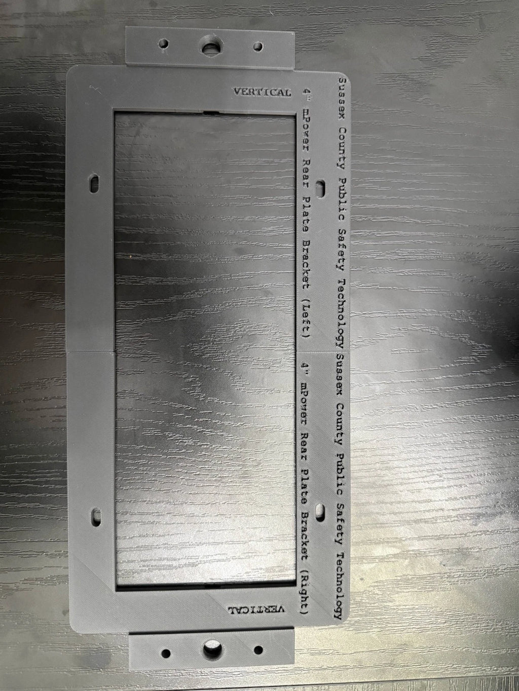 SoundOff Signal mPower 4" Vertical License Plate Bracket